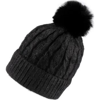 Jednorázová čepice Dámská / dívčí zimní čepice s bambulí Emi Ross Varianta: 7 černá, Balení: 1 ks