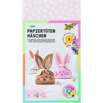 Papírové taštičky – set Králíčci SWEET, 9 ks – pro velikonoční dárky