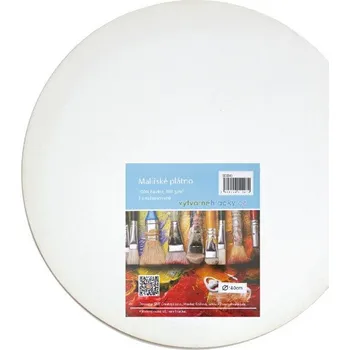 Plátno kulaté průměr 40 cm, 380 g/m2, 100% bavlna, 3x šepsováno