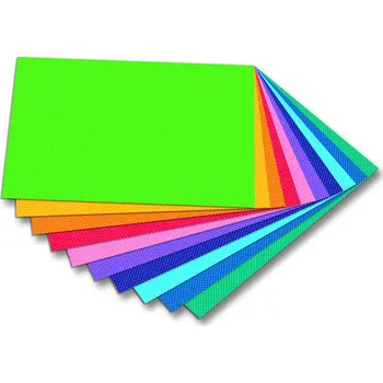 Umělecký papír Karton s motivem - MALÉ PUNTÍKY- 300g/m2 - 50 x 70 cm - 10 archů v 10 barvách