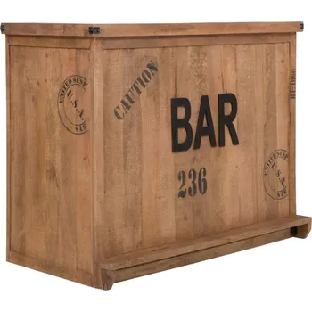 Stojan na víno Moderní barová skříňka Othello masiv mango