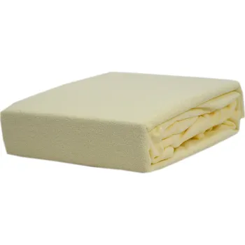Prostěradlo Froté prostěradlo s gumou, rozměr 180x200, krémové (ecru) KOBI