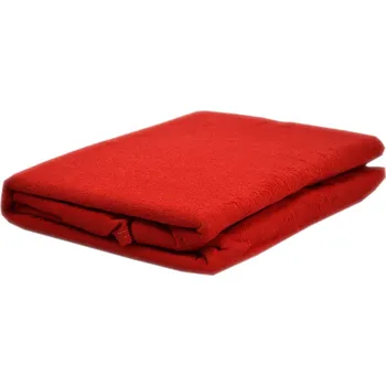 Prostěradlo Froté prostěradlo bez gumy 180x200, červená barva