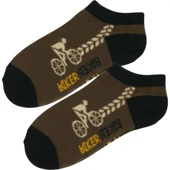 Chl. kotníčkové ponožky sportovní Design Socks -hnědá barva