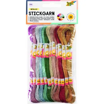 Výuková hračka Sada bavlnek – 26 ks v metalických barvách – pro kreativní tvoření