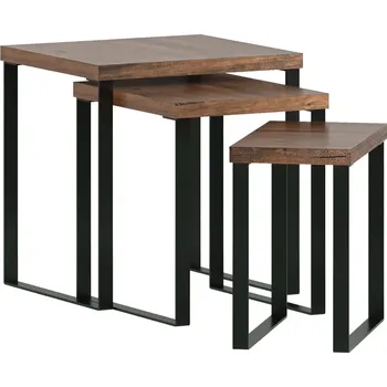 Konferenční stolek Set konferenčních stolků Victoria borovice hnědá