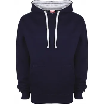 Pánská mikina Mikina s kapucí FDM Contrast - navy-šedá, XXL