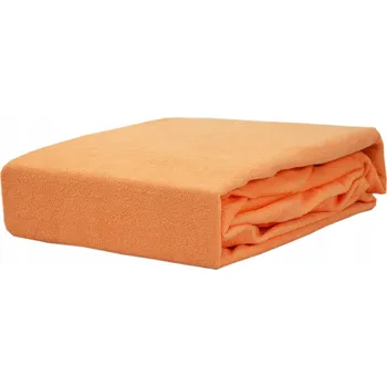 Prostěradlo Froté prostěradlo z gumką łosoś (1) KOBI 90x200