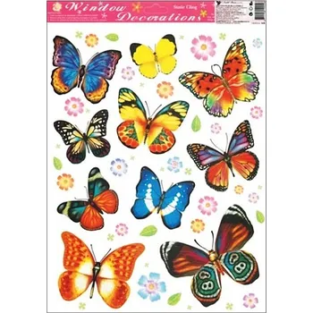 Okenní dekorace AP Okenní fólie motýli 38x30cm AN-364-1