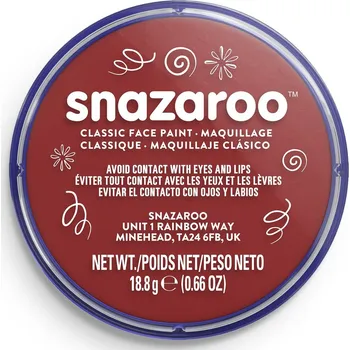 Karnevalový doplněk Snazaroo barva na obličej 18ml - hnědá-odstín "Burgundy"