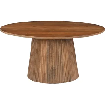 Konferenční stolek Dřevěný konferenční stolek kulatý Geneva 80 cm mango