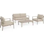 BIZZOTTO Zahradní set pohovky, křesel a konferenčního stolku SIRIUS taupe 8051836778771