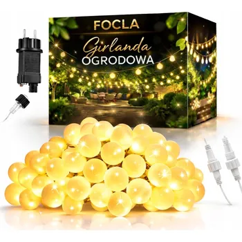 Venkovní osvětlení Girlanda Focla 1530 cm, síťová