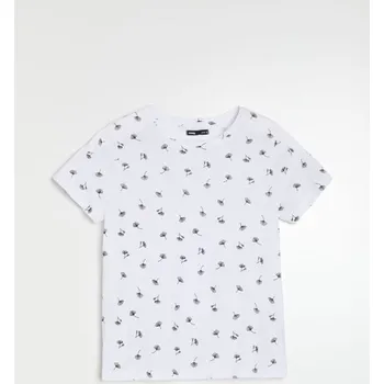 Sinsay - Tričko s krátkými rukávy a potiskem - bílá - 506EU-00J - 506EU-00J-XXL