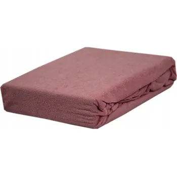 Prostěradlo Froté prostěradlo s gumou, rozměr 120x200 starorůžová KOBI Česká firma