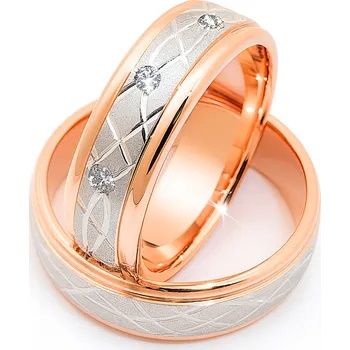 Prsten SNAU14B0004 Snubní prsteny Materiál: Bílé zlato 14kt