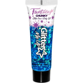 Speciální výtvarná barva Glitrový Gel Mermazing Fantasy modrý Chunky 12 ml