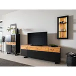 Obývací stěna z masivu Wolf divoký dub polomasiv