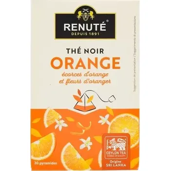 Čaj RENUTÉ Černý čaj s kousky a květy pomeranče 20 sáčků 32 g