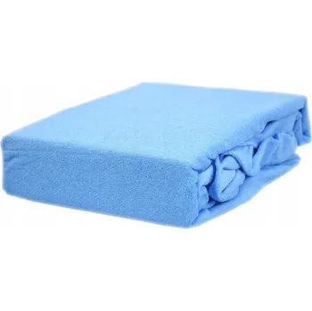 Prostěradlo Froté prostěradlo s gumou, rozměr 80x160 cm, modré KOBI Česká firma