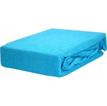 Prostěradlo Froté prostěradlo s gumou, rozměr 200x200, tyrkysové KOBI