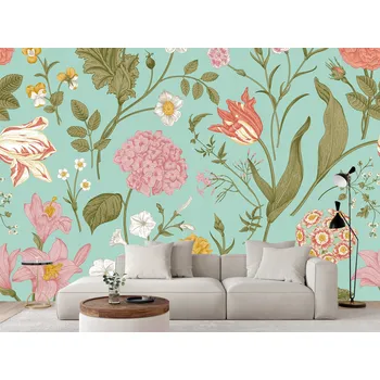 Fototapeta Fototapeta KVĚTINOVÝ VZOR KVĚTY SHABBY CHIC VINTAGE -- 104 x 70,5 cm