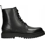 Černé klasické pánské motorkářské boty na silné podrážce vel. 42
