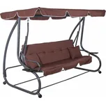 Springos Zahradní houpačka 4-místná, hnědá FLORIDA