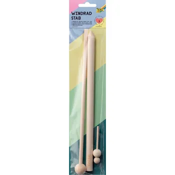 Dřevěná tyč na výrobu větrníku – délka 59 cm, 1 ks