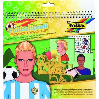 Výuková hračka Kreativní kniha pro děti – Šablony a samolepky FOTBAL