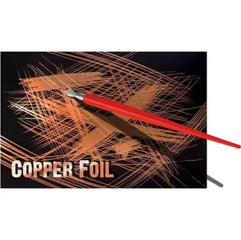 Umělecký papír Škrabací folie měděná 305 x 229 mm 10 ks