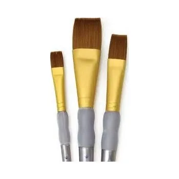 Umělecký štětec Malířské štětce 3ks ,, Brown Taklon Wash " Vel. 10,16,25 mm