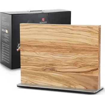 Magnetický držák na nože z olivového dřeva XINZUO