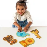 Petit Collage První puzzle mláďata safari