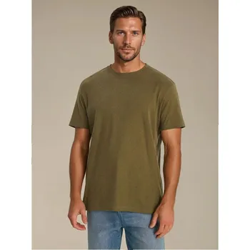 Sinsay - Tričko basic - khaki - 1024Z-87X - 1024Z-87X-S