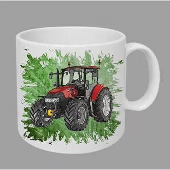Moon River Case Farmall 115U Pro hrnek s traktorem zelený obsah 330 ml (hrneček traktor)