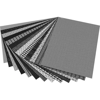 Umělecký papír Karton s motivem v černobílé barvě 270g/m2 13 archů formátu 50x70cm 13 motivů