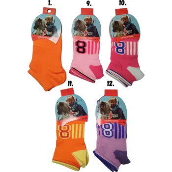 7-8 let-Chlapecké a dívčí kotníčkové ponožky mix