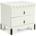 Bílý noční stolek dřevěný Constantin