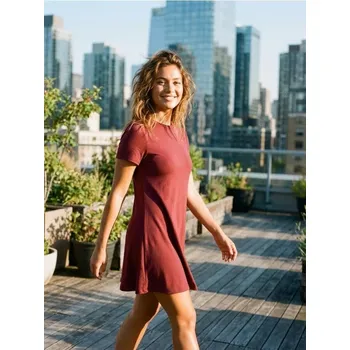 Dámské šaty Sinsay - Pletené mini šaty - burgundy - 591FI-83J - 591FI-83J-L