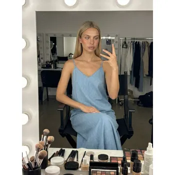 Dámské šaty Sinsay - Džínové šaty - modrá - 695DB-50J - 695DB-50J-XS