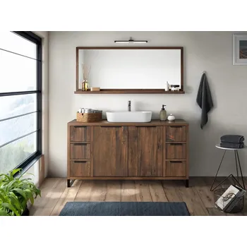 Koupelnový nábytek Koupelnový set 138 cm Victoria III borovice hnědá