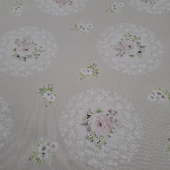 Pro útulný domov bavlněná látka JEMNÉ RŮŽIČKY V KRAJCE