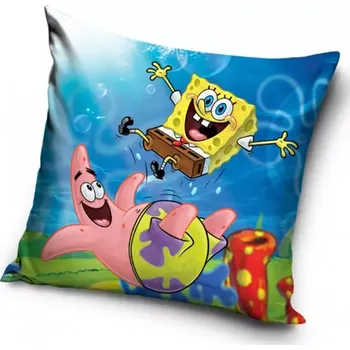 Povlak na polštářek Carbotex Povlak na polštářek Sponge Bob 40x40cm