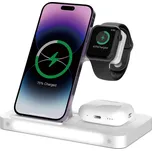 Devia indukční nabíječka 3v1 Smart 15W bílá s lampičkou