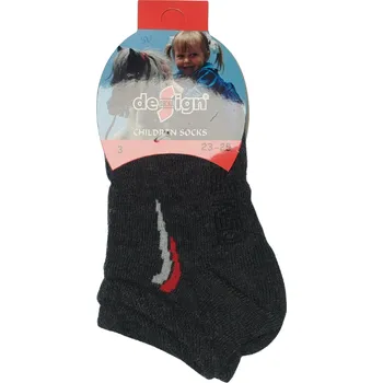 Chlapecké kotníčkové ponožky tm.šedá barva