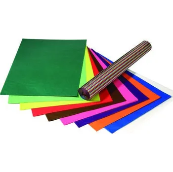 Umělecký papír Transparentní papír 42 g/m² – 70 × 100 cm, 25 listů, 10 barev