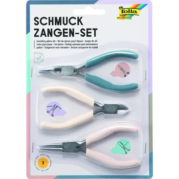 Set kleští 3 ks – kombinačky, štípací kleště, kulaté kleště