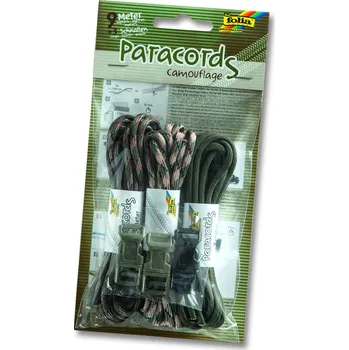 Výuková hračka Sada na výrobu náramků z padákové šňůry - Kamufláž