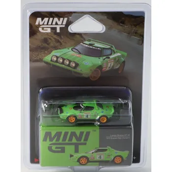 autíčko Lancia Stratos HF #4 Spanish Rally Champion Blistr 1:64 - MiniGT Lancia Stratos HF - kovový model